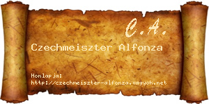 Czechmeiszter Alfonza névjegykártya